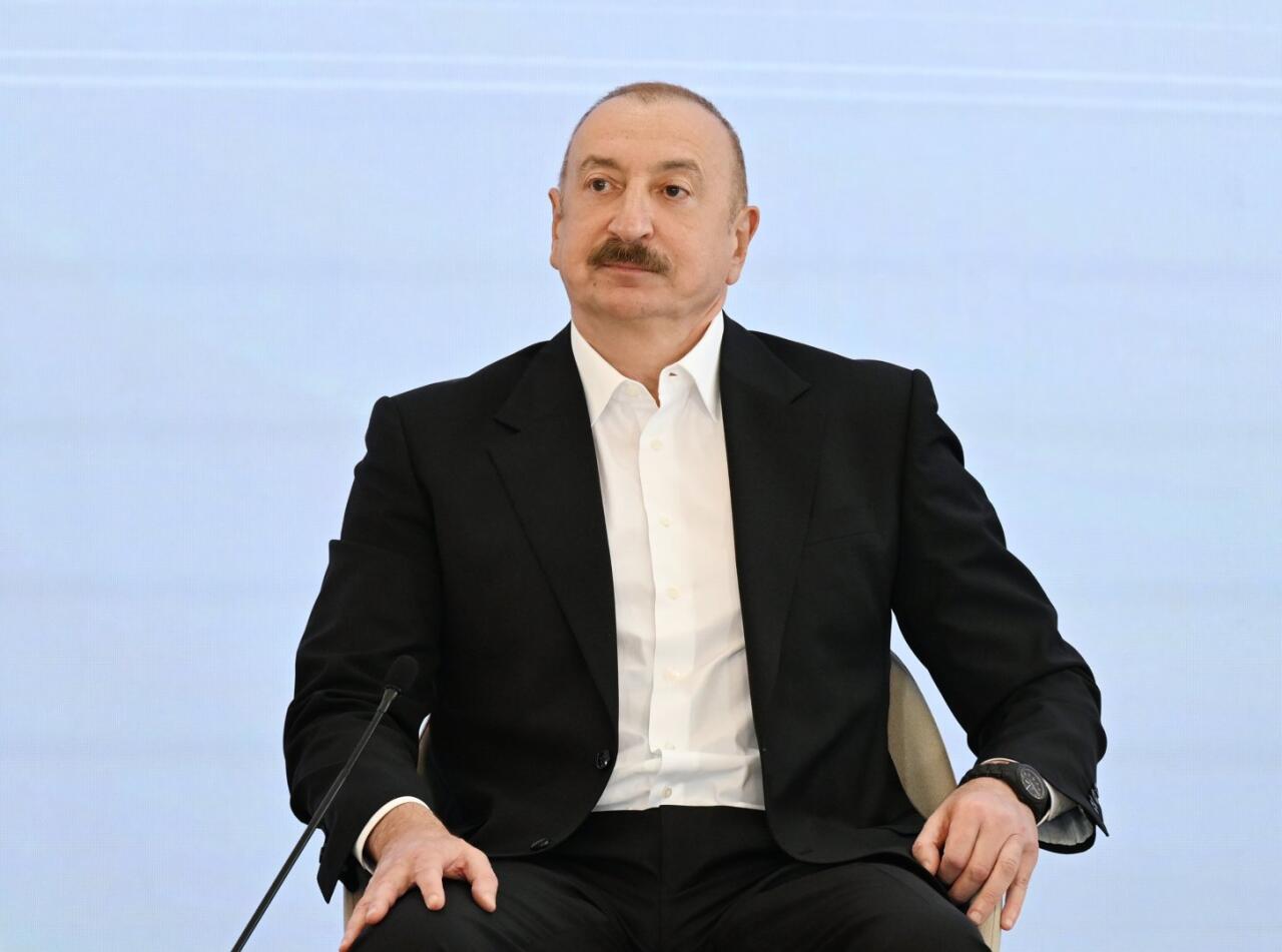 В Ханкенди состоялась встреча Президента Ильхама Алиева с участниками III Шушинского Глобального медиафорума