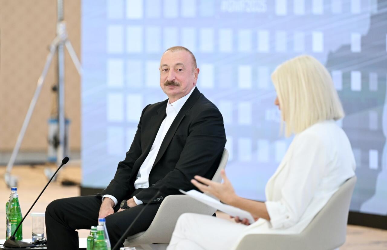 В Ханкенди состоялась встреча Президента Ильхама Алиева с участниками III Шушинского Глобального медиафорума