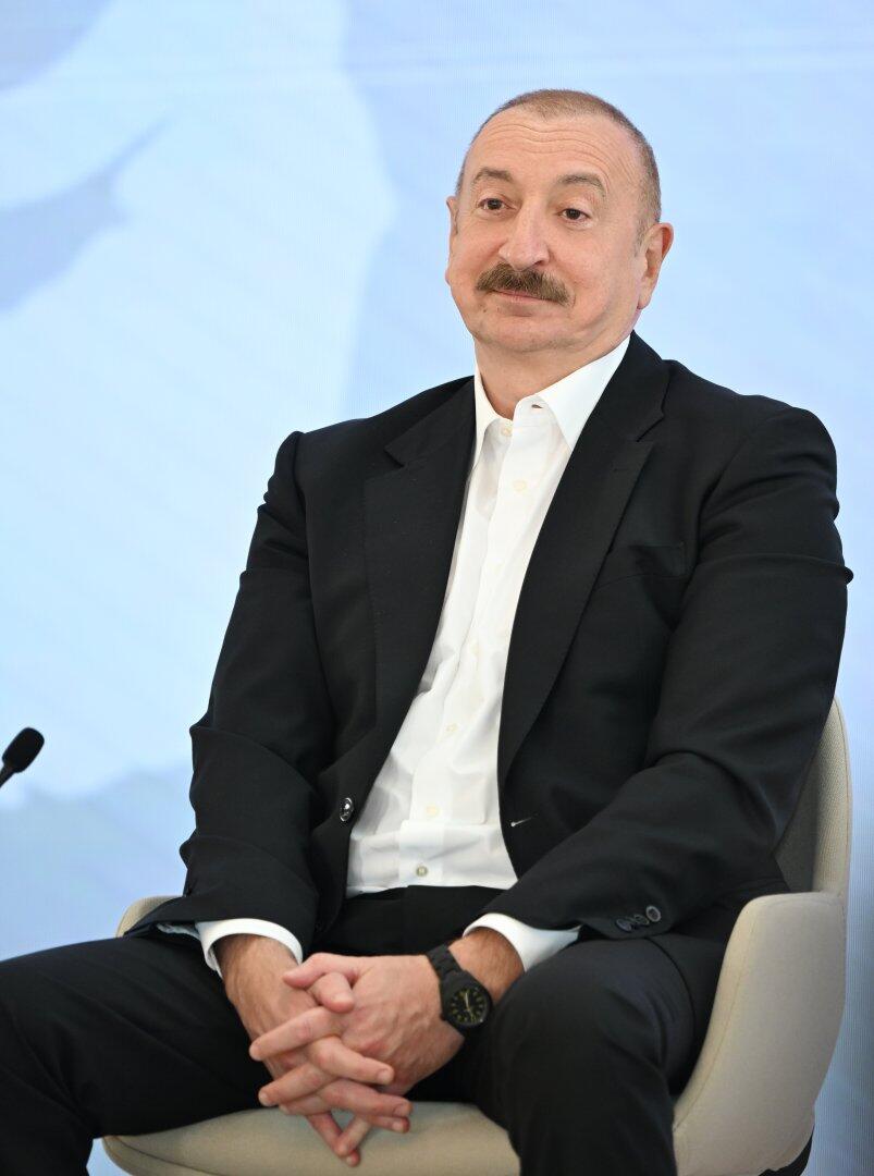 В Ханкенди состоялась встреча Президента Ильхама Алиева с участниками III Шушинского Глобального медиафорума