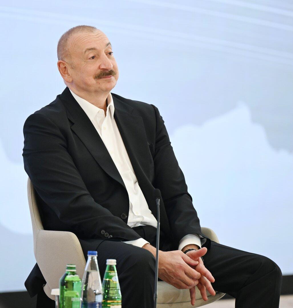 В Ханкенди состоялась встреча Президента Ильхама Алиева с участниками III Шушинского Глобального медиафорума