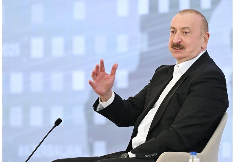 Президент Ильхам Алиев: Внешний долг тех, кто нас критикует, составляет 100 процентов ВВП и больше