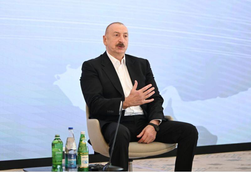 Президент Ильхам Алиев: Если Армения и дальше будет блокировать процесс, связанный с Зангезурским коридором, то ее шансы стать транзитной страной приближаются к нулю