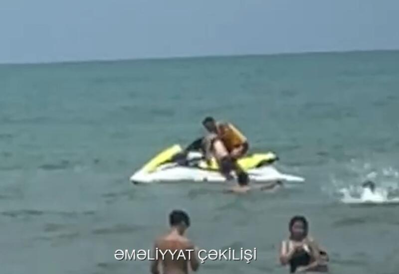 Dənizdə batan gənc son anda xilas edildi