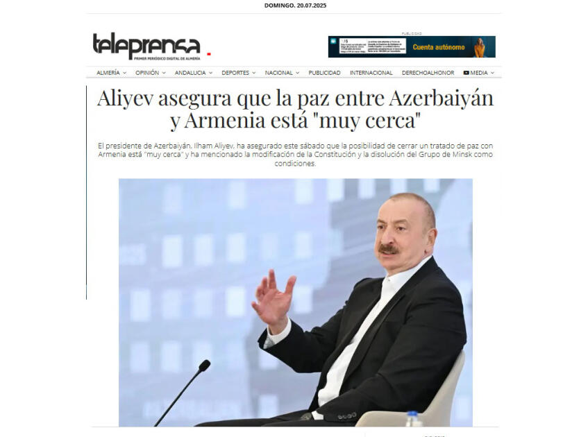 Prezident İlham Əliyevin III Qlobal Media Forumunda çıxışı dünya mətbuatının diqqət mərkəzindədir