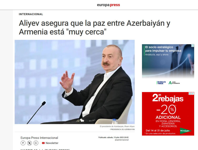 Prezident İlham Əliyevin III Qlobal Media Forumunda çıxışı dünya mətbuatının diqqət mərkəzindədir
