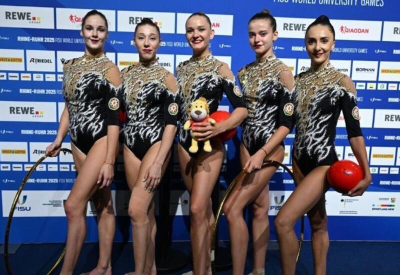 Universiadada gimnastlarımız 2 qızıl, 1 gümüş medal qazanıb