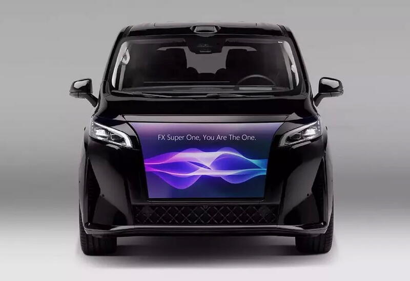 Faraday Future показал минивэн с большим наружным экраном