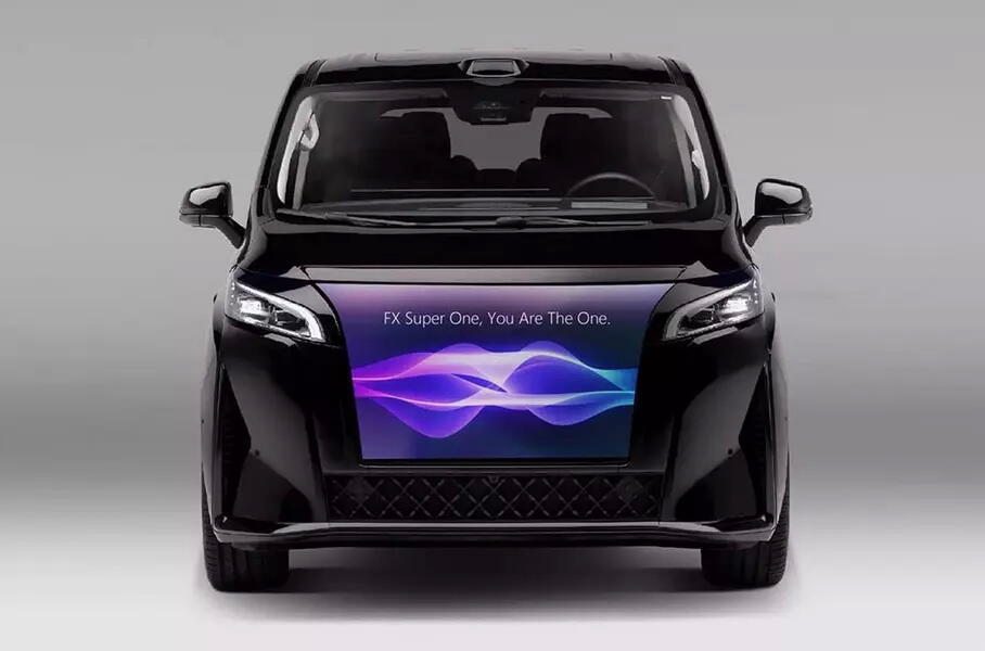 Faraday Future показал минивэн с большим наружным экраном