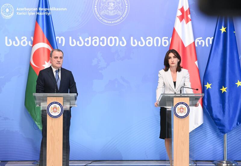 Azərbaycan və Gürcüstan XİN rəhbərləri mətbuata bəyanatla çıxış ediblər