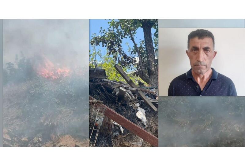 В Ханкенди арестовали устроившего пожар мужчину