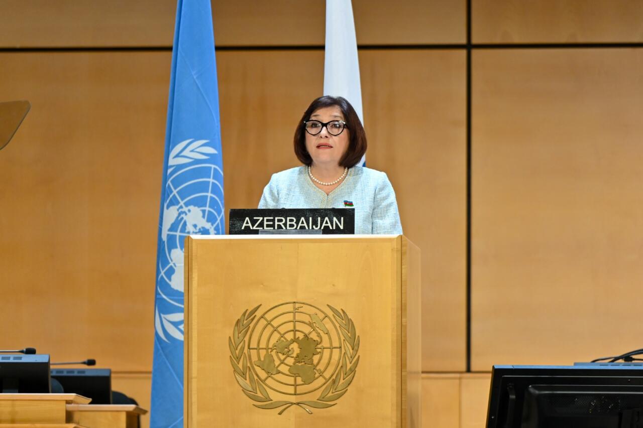 Сахиба Гафарова выступила на 6-й Всемирной Конференции Спикеров Парламентов
