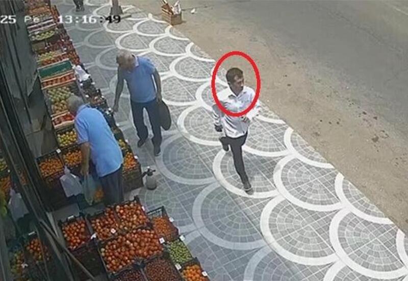 Bakıda azyaşlını soyan kameraya