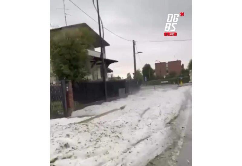 Масштабный град в североитальянской провинции