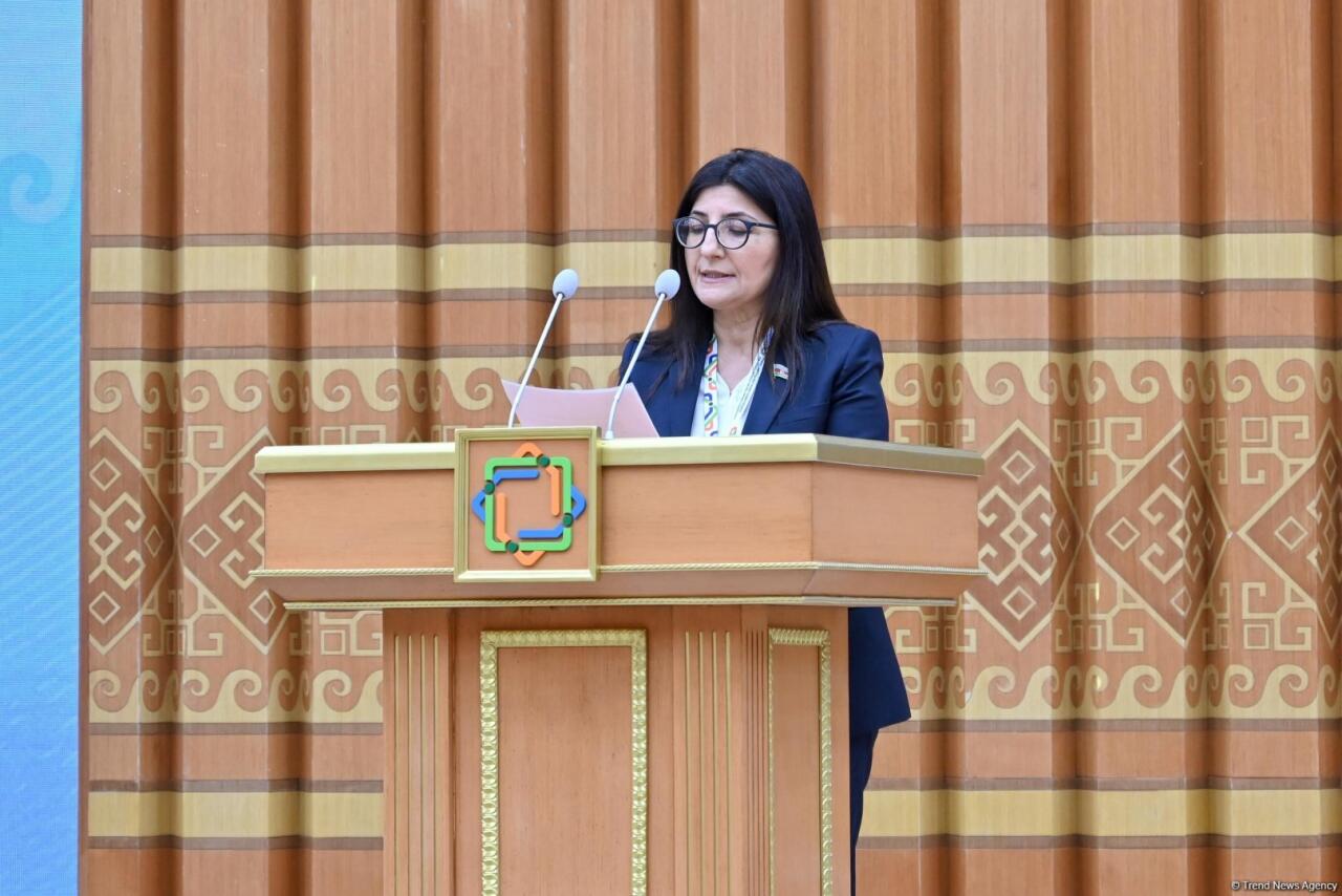 Севиль Микаилова представила доклад от имени Межпарламентского союза IPU на конференции ООН LLDC3 в Авазе