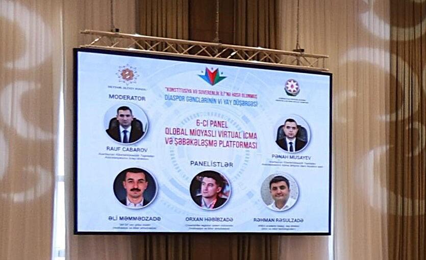 Xankəndidə diaspor gəncləri ilə qlobal miqyaslı virtual icma və şəbəkələşmə mövzusunda müzakirələr aparılıb