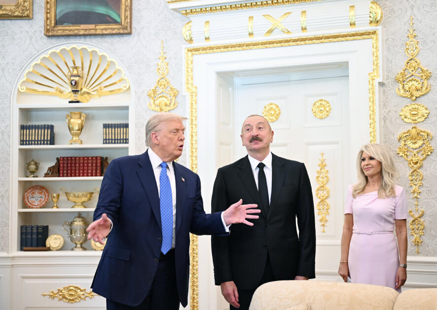 Президент Ильхам Алиев прибыл в Белый Дом