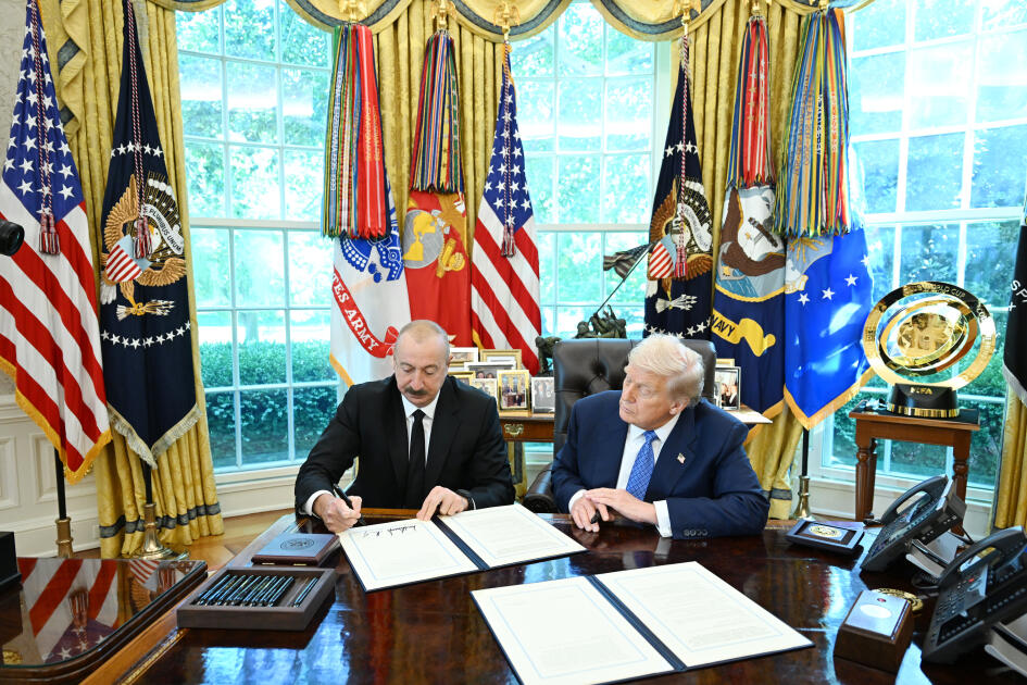 Президент Ильхам Алиев и Дональд Трамп подписали меморандум о взаимопонимании