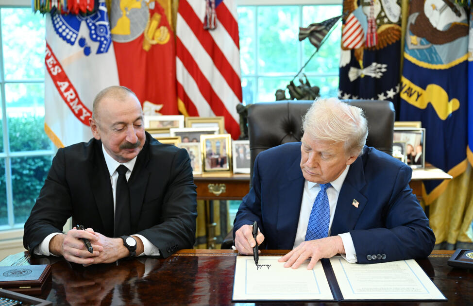 Президент Ильхам Алиев и Дональд Трамп подписали меморандум о взаимопонимании