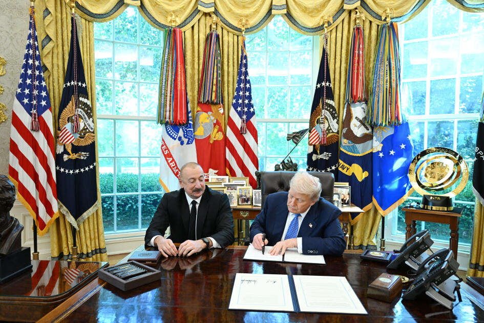 Президент Ильхам Алиев и Дональд Трамп подписали меморандум о взаимопонимании