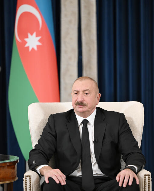 Президент Ильхам Алиев дал интервью азербайджанским СМИ в Вашингтоне