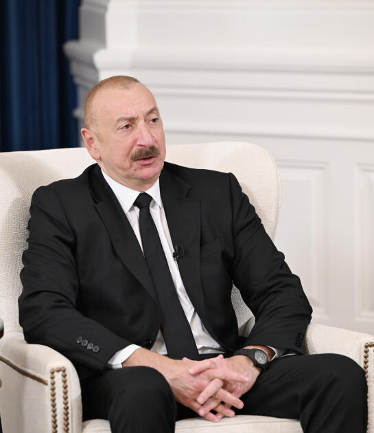 Президент Ильхам Алиев дал интервью азербайджанским СМИ в Вашингтоне