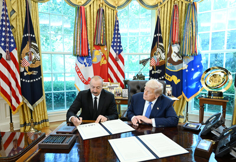 Президент Ильхам Алиев и Дональд Трамп подписали меморандум о взаимопонимании