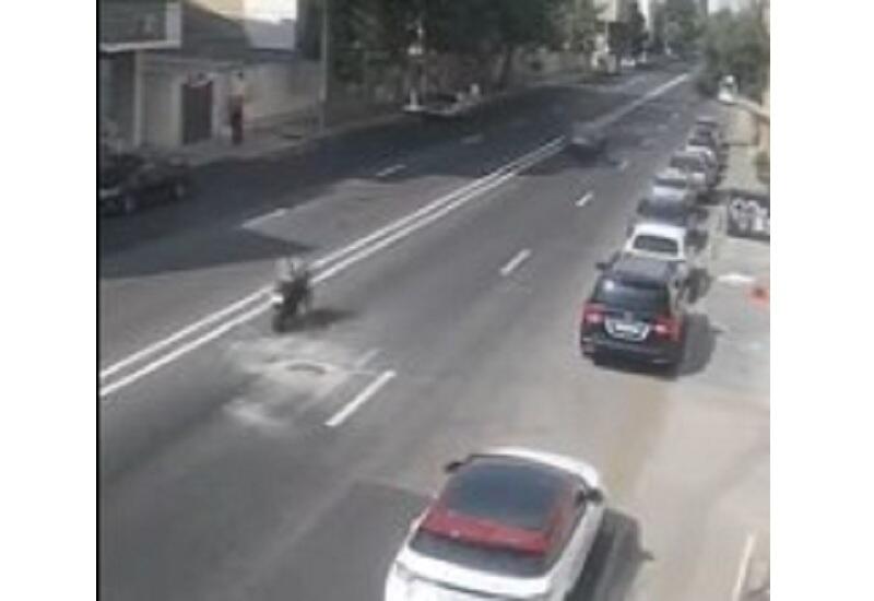 В Баку задержан мотоциклист за опасное вождение