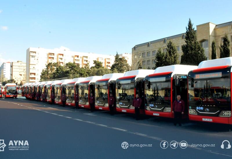 Bu istiqamətlərdə hərəkət edən avtobuslar yenilənib