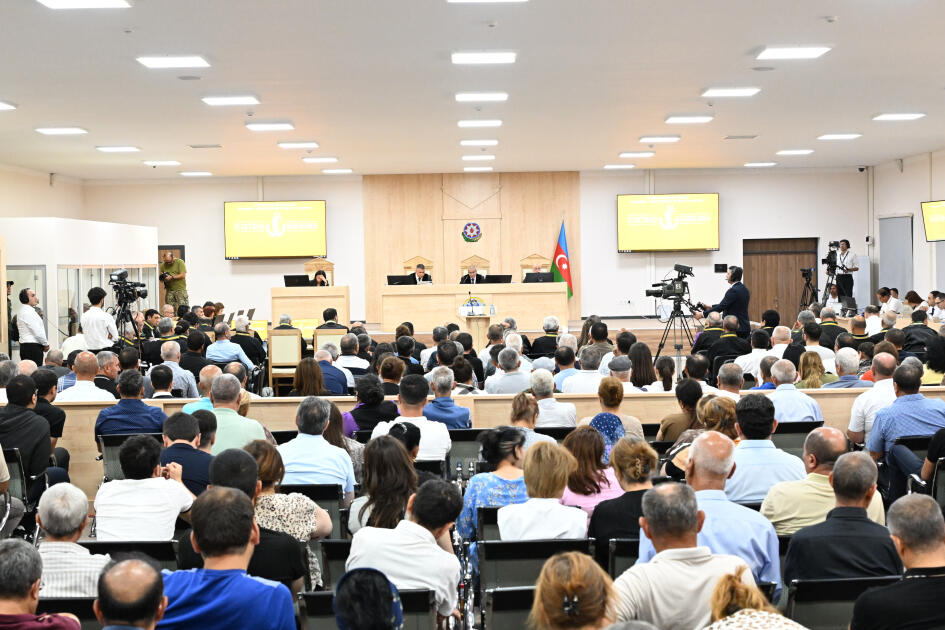 В Баку продолжился суд над лицами, обвиняемыми в совершении многочисленных преступлений против азербайджанского народа