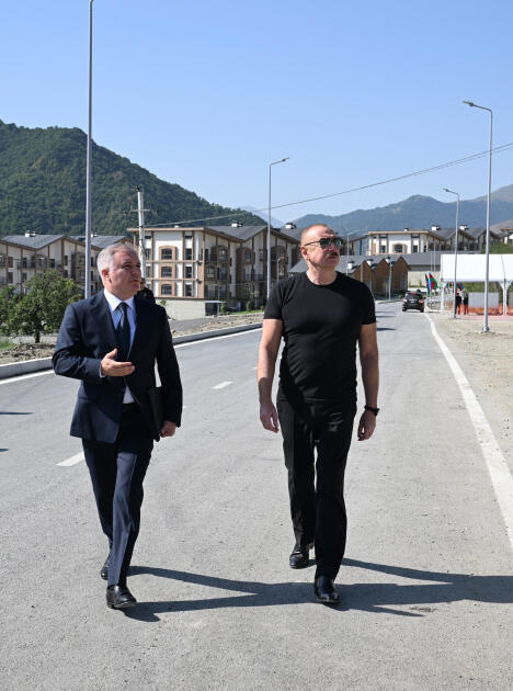 Президент Ильхам Алиев принял участие в открытии «Магазина кяльбаджарского меда, пчеловодства и продуктов пчеловодства - Балланд»