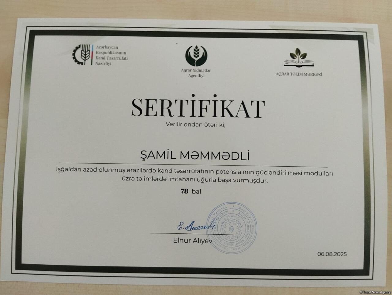 Жителям села Баллыджа Ходжалинского района вручены сертификаты