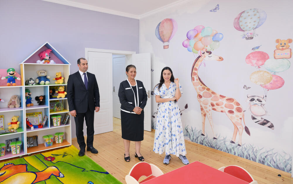 Вице-президент Фонда Гейдара Алиева Лейла Алиева приняла участие в открытии яслей-детских садов, построенных в Шамахы