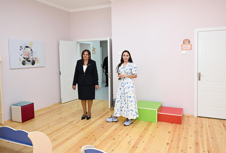 Вице-президент Фонда Гейдара Алиева Лейла Алиева приняла участие в открытии яслей-детских садов, построенных в Шамахы