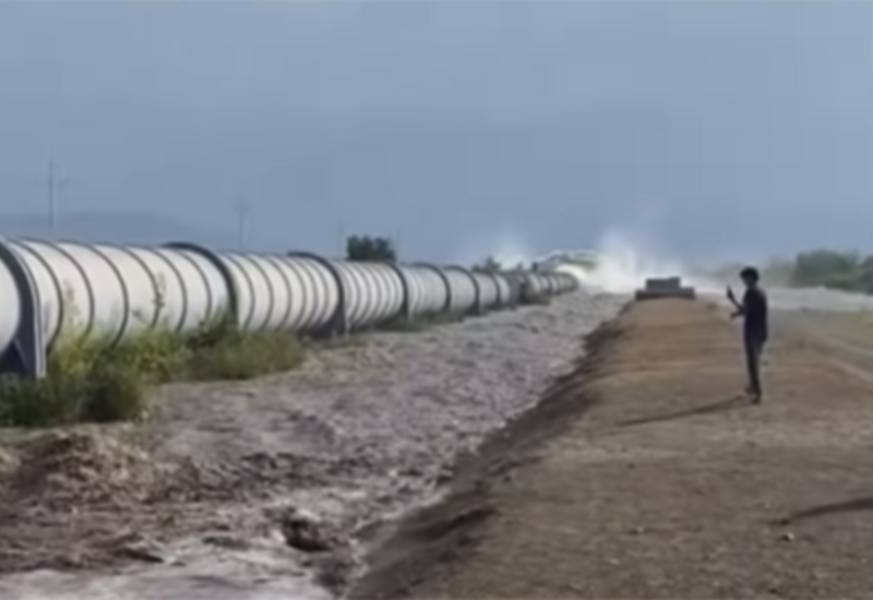 Авария на магистральном водопроводе в Шамкире