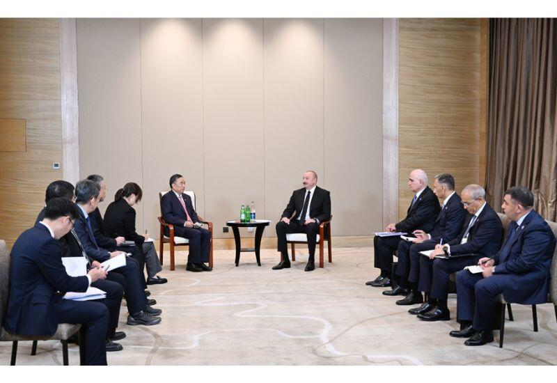 Президент Ильхам Алиев встретился с председателем компании «China Communications Construction Company»