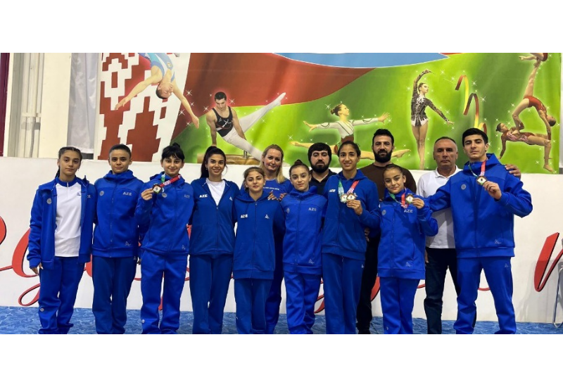 İdman gimnastlarımız Açıq kubokda medallar qazanıblar