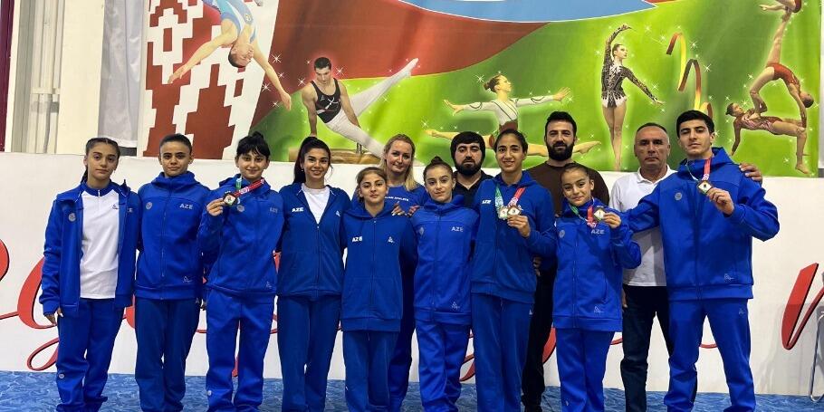 İdman gimnastlarımız Açıq kubokda medallar qazanıblar