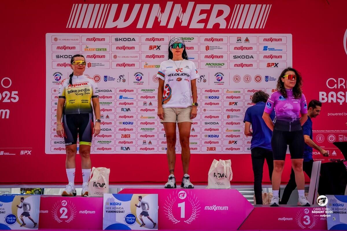 Азербайджанская велогонщица выиграла этап мировой серии Gran Fondo
