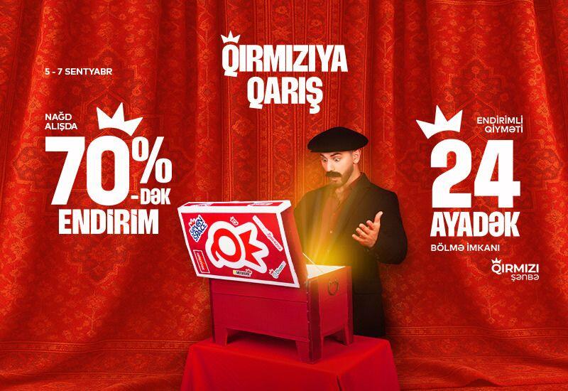 “Qırmızıya qarış!” - “Baku Electronics”də 70%-dək ENDİRİM