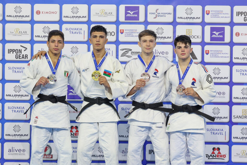 Сборная Азербайджана по дзюдо заняла первое место на чемпионате Европы