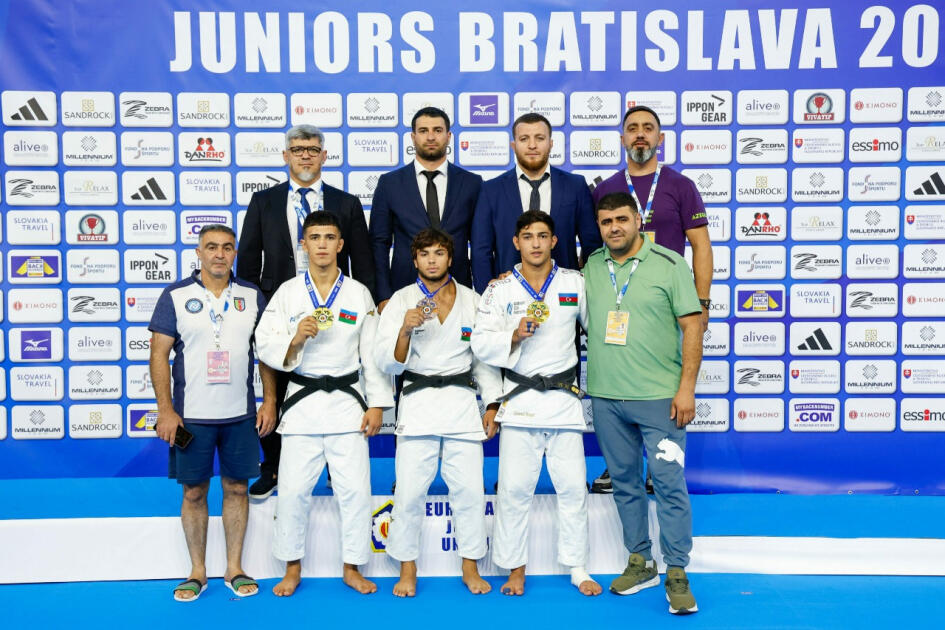 Сборная Азербайджана по дзюдо заняла первое место на чемпионате Европы