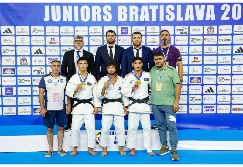 Сборная Азербайджана по дзюдо заняла первое место на чемпионате Европы