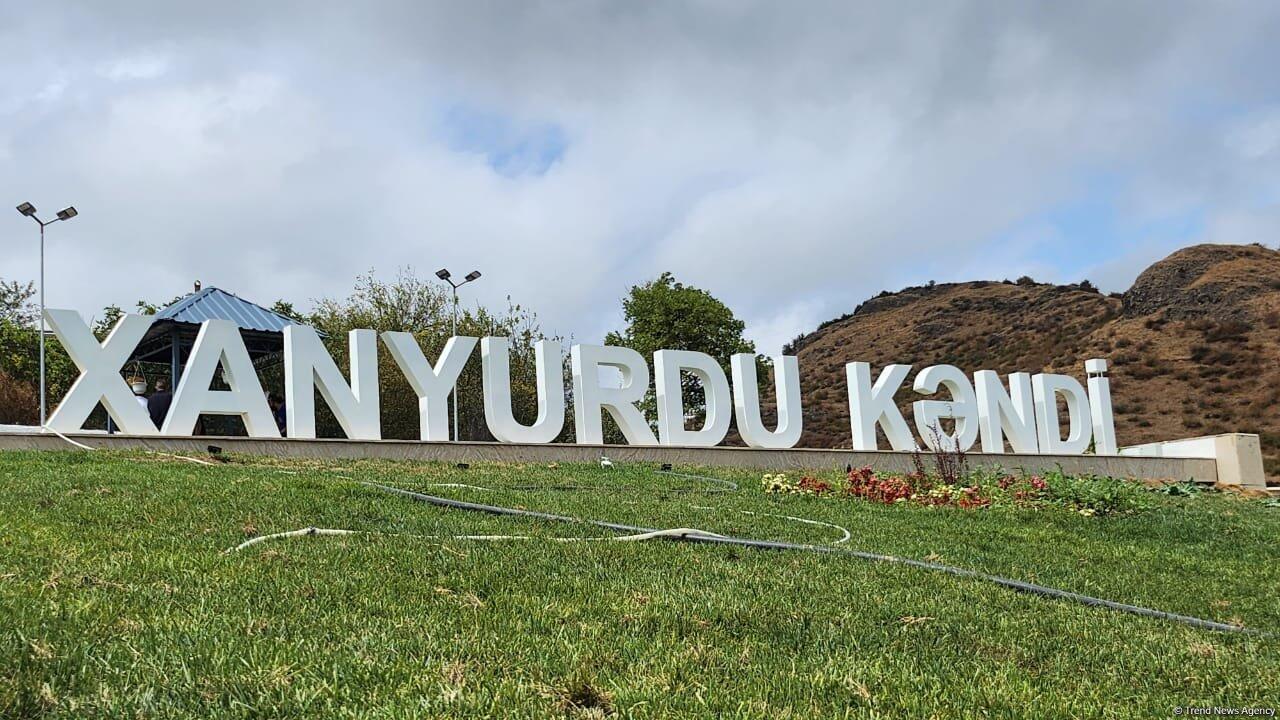Xocalının Xanyurdu kəndinə çatan ailələrə evlərin açarları təqdim edilib