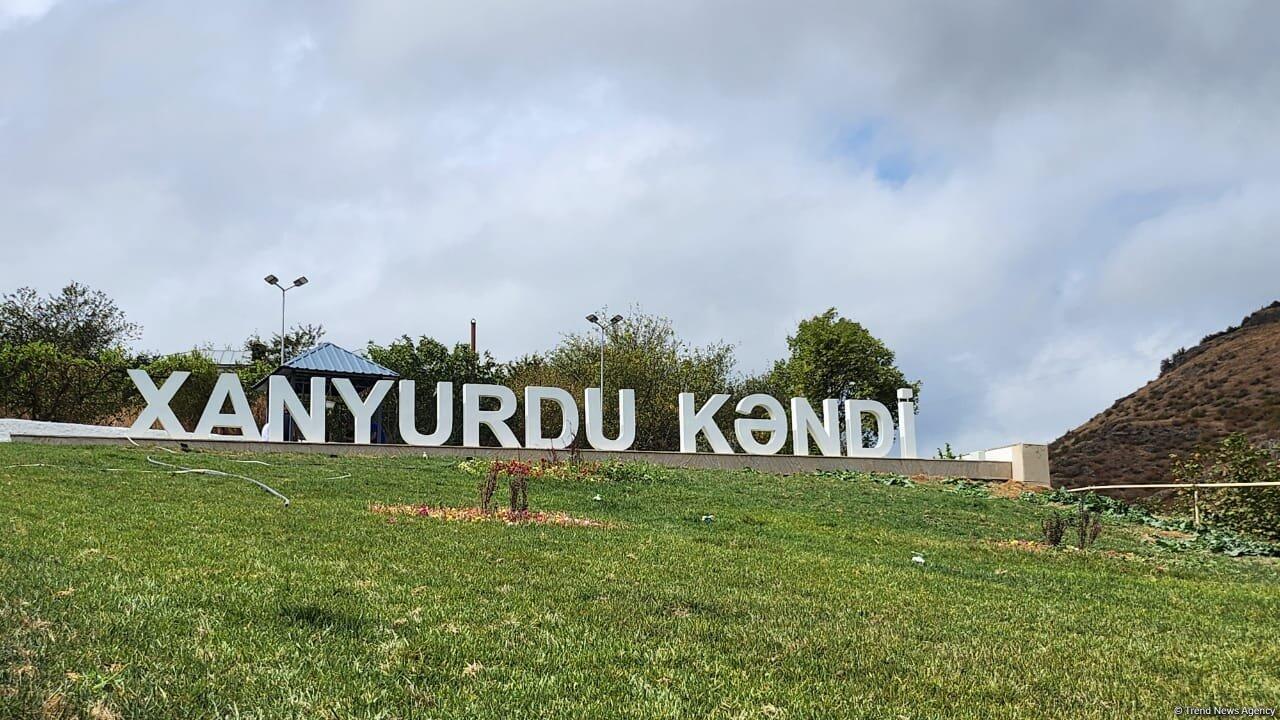 Xocalının Xanyurdu kəndinə çatan ailələrə evlərin açarları təqdim edilib