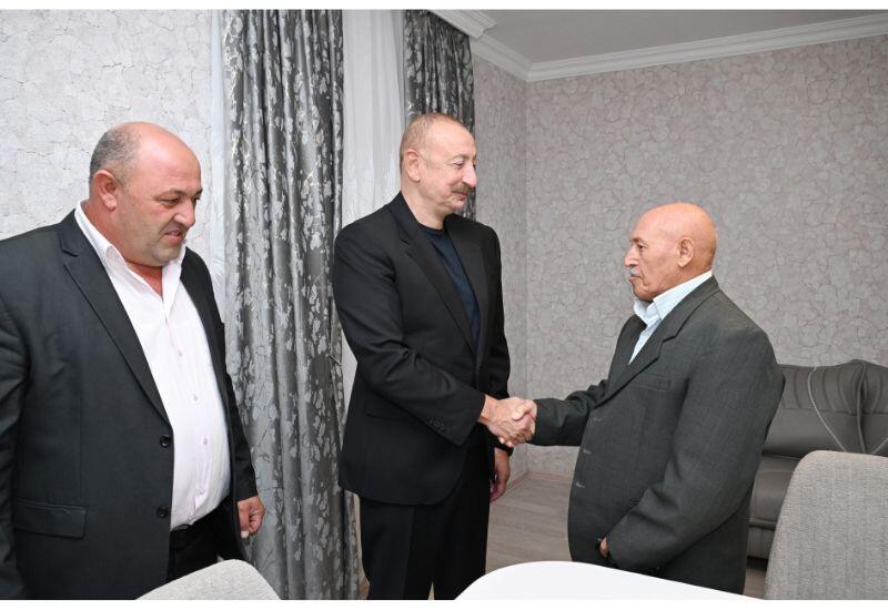 Prezident İlham Əliyev Xocavənd rayonunun Qırmızı Bazar qəsəbəsində olub
