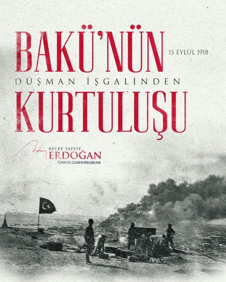 Ərdoğan Azərbaycanı təbrik edib