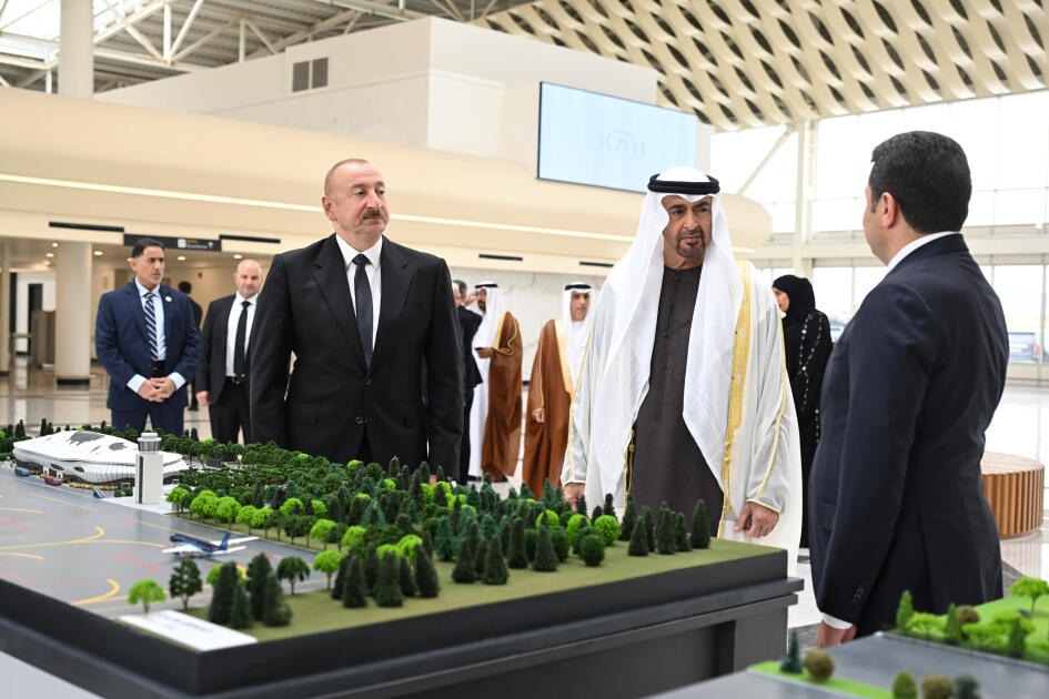 Birləşmiş Ərəb Əmirliklərinin Prezidenti Azərbaycana rəsmi səfərə gəlib