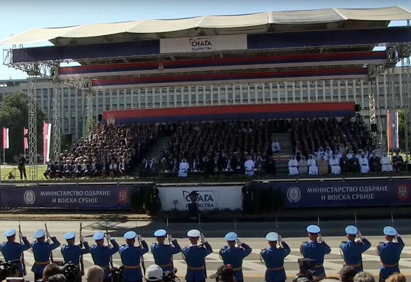 Azərbaycan Ordusunun Baş Qərargah rəisi Belqradda hərbi paradda iştirak edib