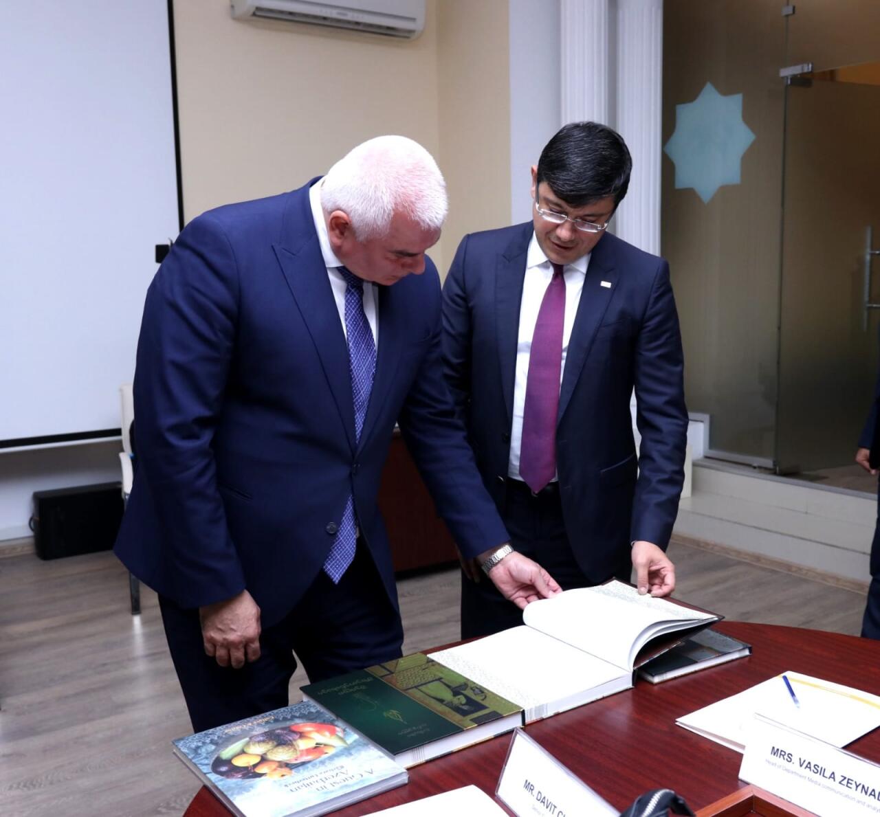 Министр спорта Грузии посетил Госкомитет Азербайджана по работе с диаспорой