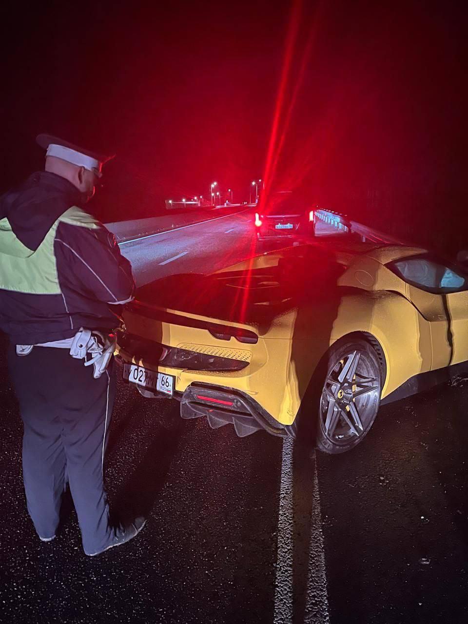 В России разбился дорогой Ferrari